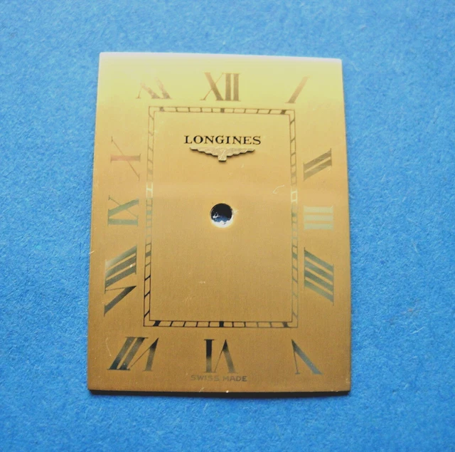 Cadran De Montre Zenith Champagne Carré Vintage - Dimensions 25,9/26 Mm, Sans Numéros