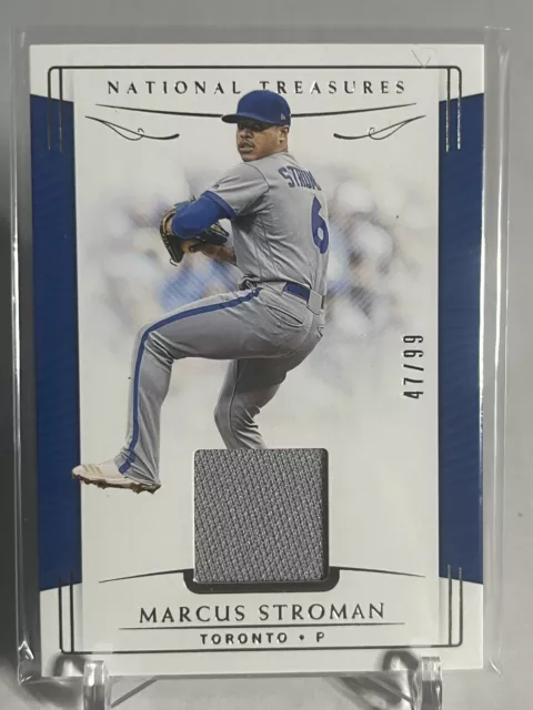 2019 National Treasures Game Used Jersey Patch Marcus Stroman /99