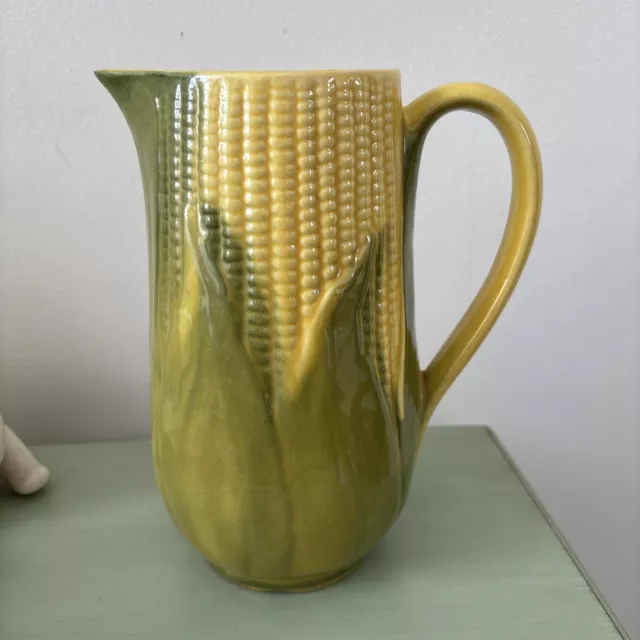 Vintage Shawnee Pottery Corn King Large 8" Pitcher # 71  U.S.A.