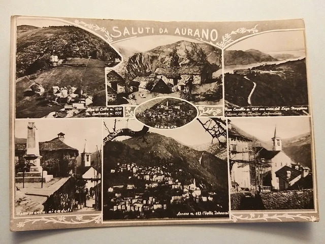 Saluti da Aurano (Verbania). Vedutine.