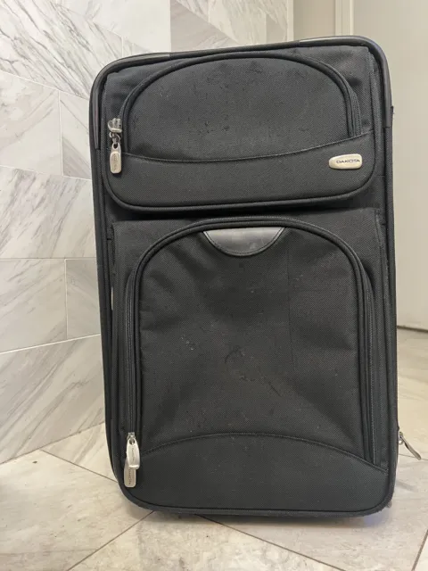 Dakota by TUMI 22" rolling 2-wheel dual expandable suitcase ballistic nylon BLK