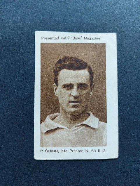 Boys Magazine - Art Photos of Footballers & Misc. - Quinn - Preston North End