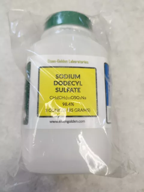 Elsen-Golden Lab Sodium Dodecyl Sulfate 85 Grams Unopened MB4