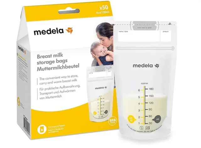 MEDELA 4x Muttermilchbeutel BPA-freie Muttermilch-Auffangbeutel 180ml 200 Stück