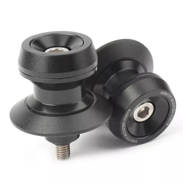 6mm Black Swing Arm Spool Stand Screw Slider Fit Yamaha YZF R1 R3 R6 MT-09 MT-10