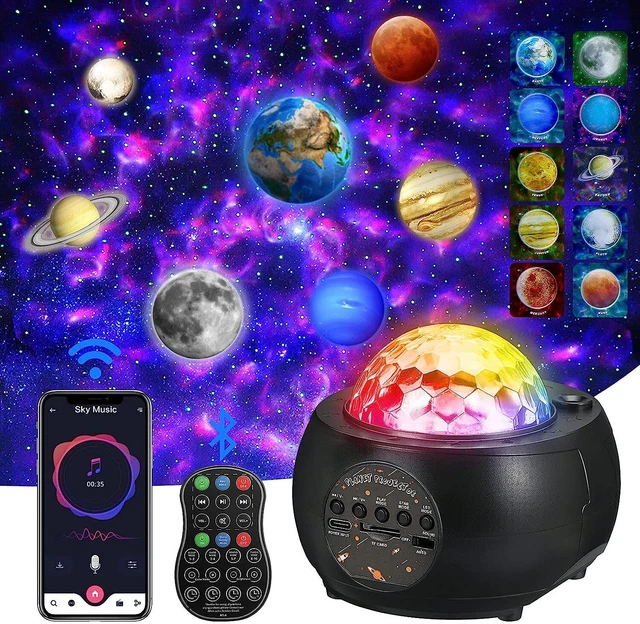 BLUETOOTH PLANET PROJECTOR Galaxy Starry Night Light Music Player