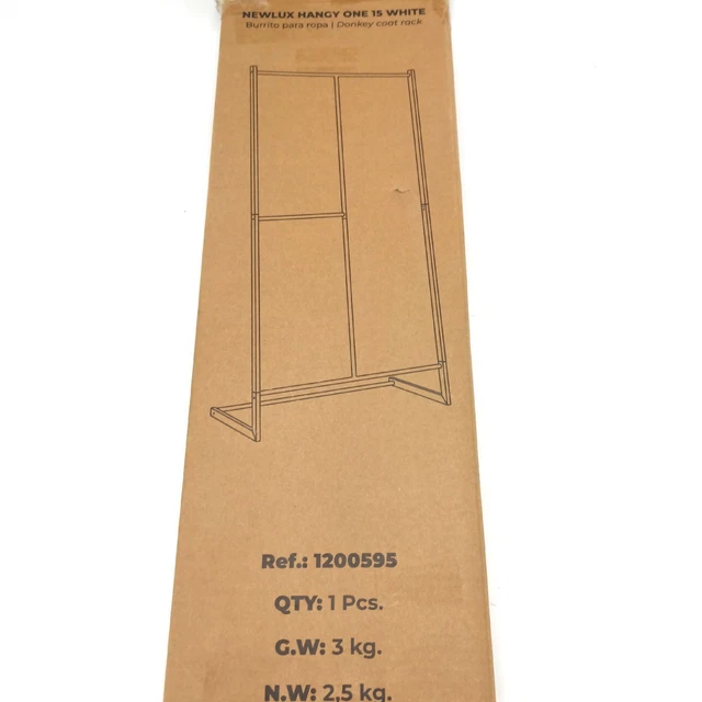 Newlux Burro Ropa Resistente Hasta 15kg Hangy One 15 Doble Altura. Perchero Hand