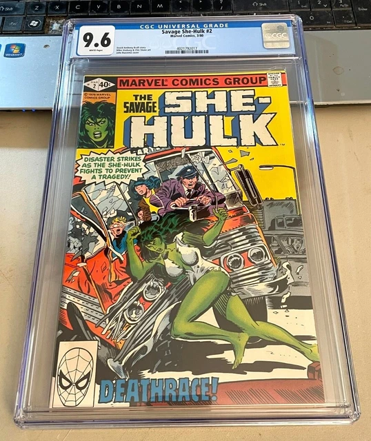 Savage She-Hulk #2 / CGC 9.6 / WHITE PAGES / 1980 / 2ND APPEARANCE SHE-HULK
