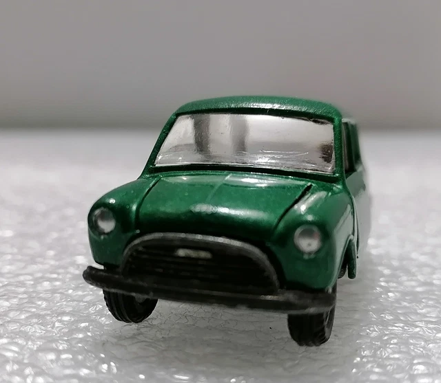 ミニカー MEBETOYS A-61 MINI MINOR INNOCENTI MONTE MEBETOYS ITALY A-61 Mini Minor Innocenti with Skis green