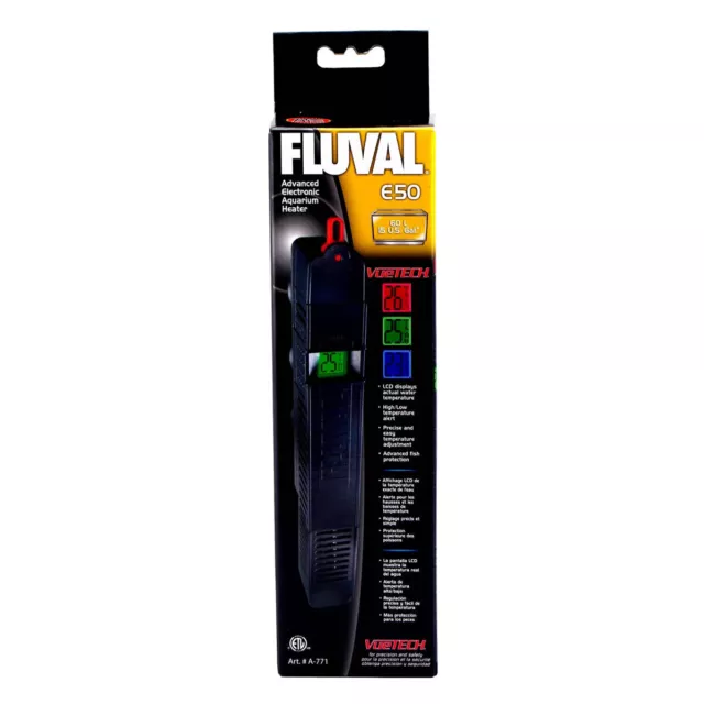 Calentador de acuario Fluval serie E, varios tamaños, NUEVO