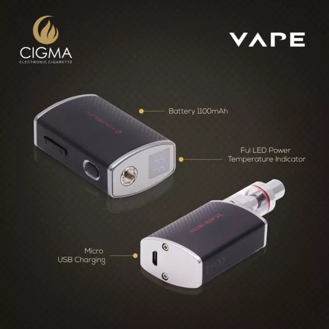 CIGMA Kleinste Dünnste Mini Box Mod Kimsun | E Cigarette Starter Kit 3