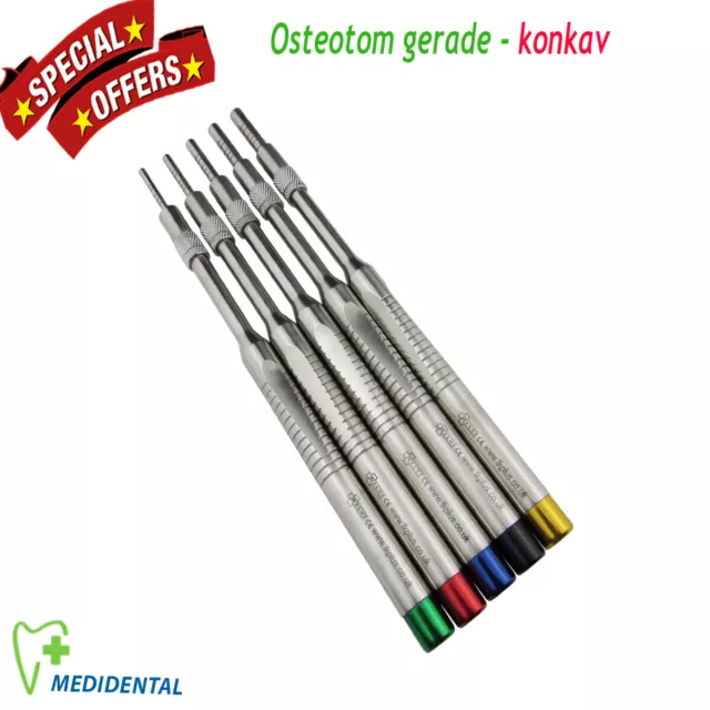 5er set Sinus Lift Osteotome Implantologie Osteotom gerade - konkav for surgery