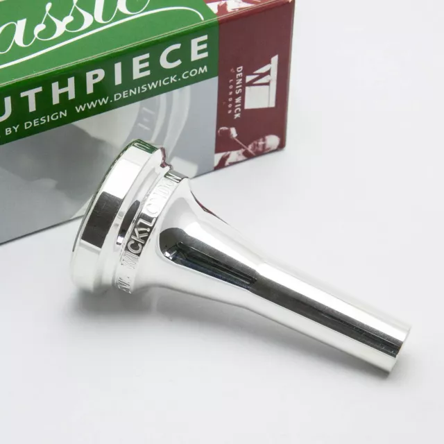 Genuine Denis Wick 4AM Silver Euphonium Mouthpiece NEW 3