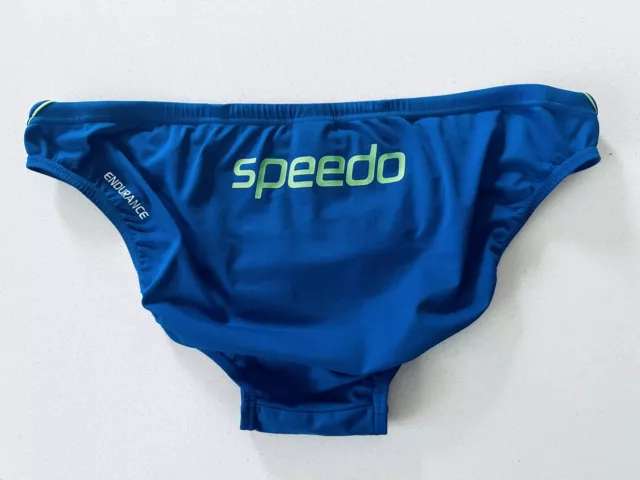Men’s Blue Speedo Endurance Swim Brief Budgy Smuggler Preloved Size 22 AUS