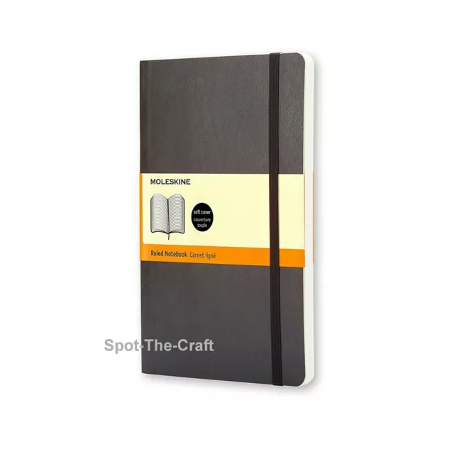 Moleskine Notebook Classic Black Large Ruled Soft Cover