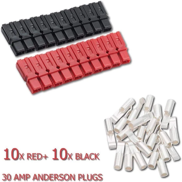 Anderson Powerpole Stecker – 30 AMP Power Pol Set, 10 Paar Für Stabile Elektroverbindungen
