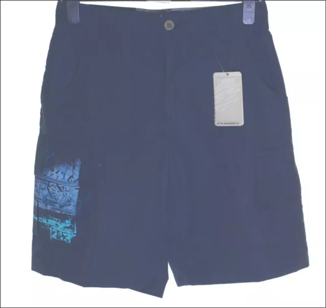 New Men's Oakley Cargo Combat Shorts Twelve42 Button Pockets Navy Blue W30"