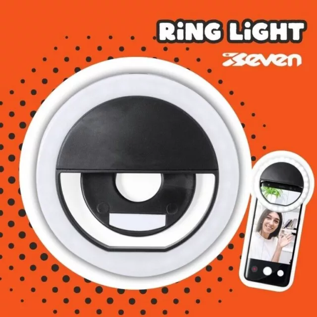 Lampe De Table Seven Ring Câble Usb 16 Cm Commandes Numériques Lumières Led