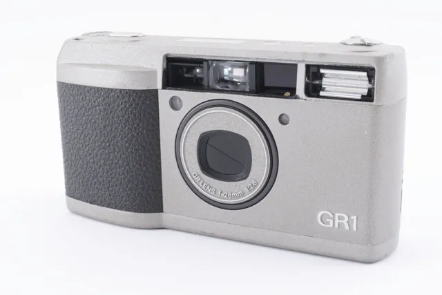 READ [As-Is] Ricoh GR1 Silver Point & Shoot 35mm Film Camera From JAPAN