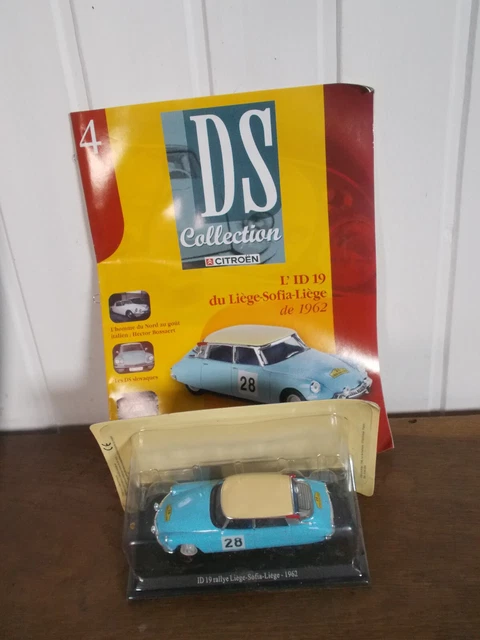 Voiture éd ATLAS 1/43  CITROËN DS ID 19 LIEGE SOFIA LIEGE  1962 magazine 4