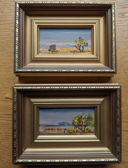 Miniature Antique Framed Painting