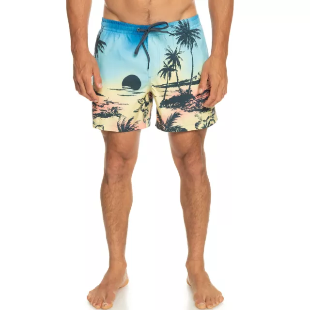 Quiksilver Mens Everyday Paradise 15" Surf Swim Swimming Shorts - Snapdragon