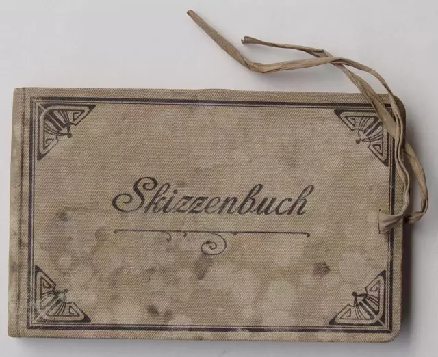 Arpad Schmidhammer Skizzen-Buch Teisendorf Wirtshaus Schaidinger Wieninger 1912