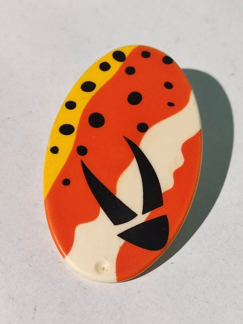 Lot De 2 Boucliers (écussons) Zoulous Playmobil - Pièces Détachées Occasion - Réf. 3015, 3097, Etc.