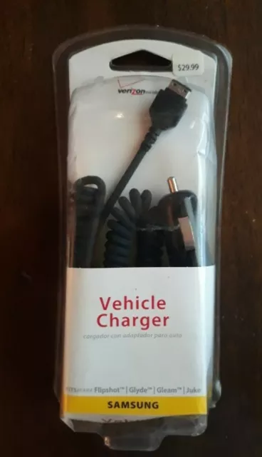 Verizon Wireless Vehicle Charger Samsung for Flipshot Glyde Gleam Juke NEW Verizon Wireless Vehicle Charger Samsung for Flipshot Glyde Gleam Juke NEW