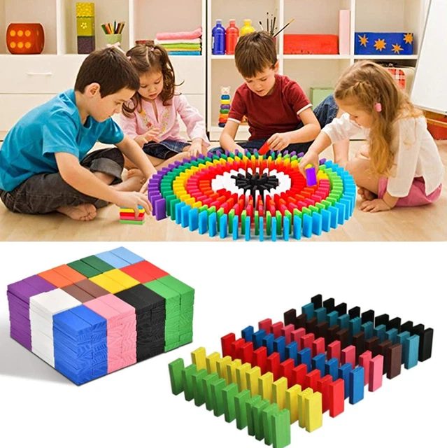 360er Domino Spiele Holz Dominosteine ​​für Kinder Bausteine ​​Racing Spielzeug.