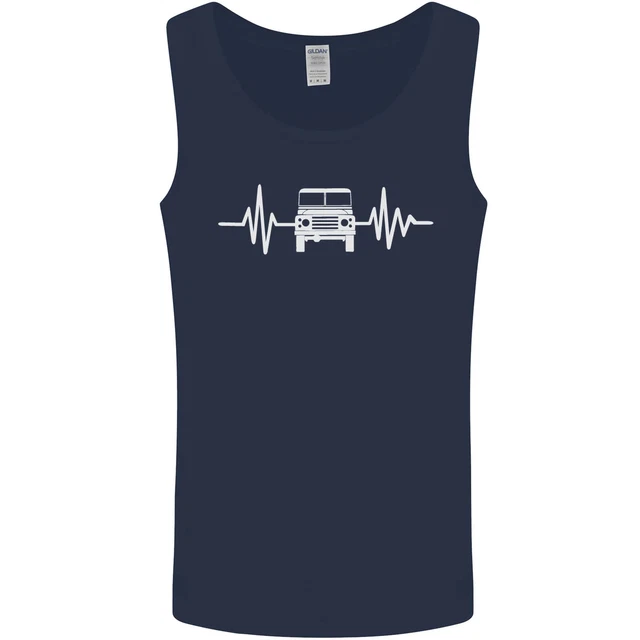 4X4 Heart Beat Pulse Off Road Roading Mens Vest Tank Top 3