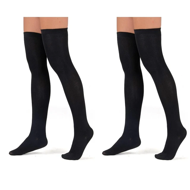 Calze Alte Da Donna Abodhu Sopra Il Ginocchio, A Righe, Elastiche, Per Cosplay E Casual, Taglia Unica 6.5-10 US