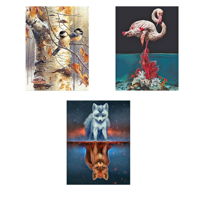 DE# 5D DIAMOND Painting Kit DIY animal Full Round Drill Home Decoration ...