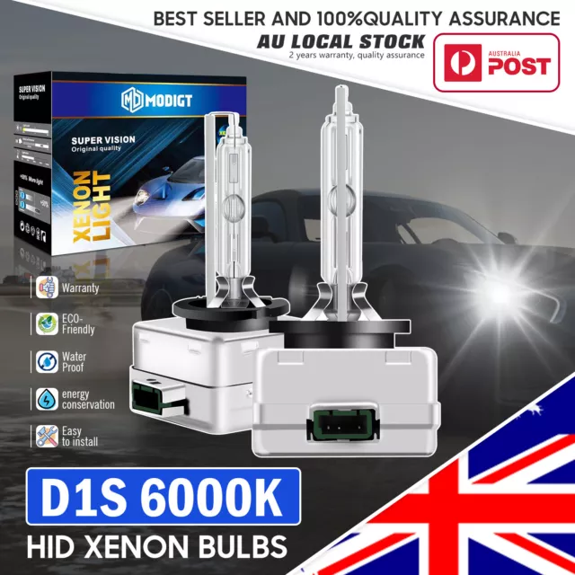 2X D1S LED Replace Bulb Auto Driving Headlight Plug &Play 6000K 20000LM 180W NEW