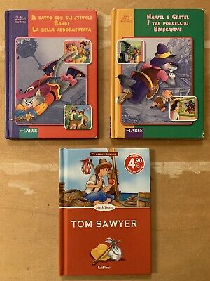 Lotto 13 Libri Per Bambini Tom Sawyer Gatto Con Gli Stivali Biancaneve Streghe
