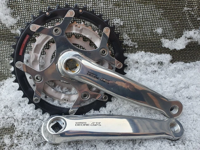 Pédalier VTT Shimano Deore LX FC-M569 170mm Triple Plateau 42/32/22 (pièce Pour Réparation)