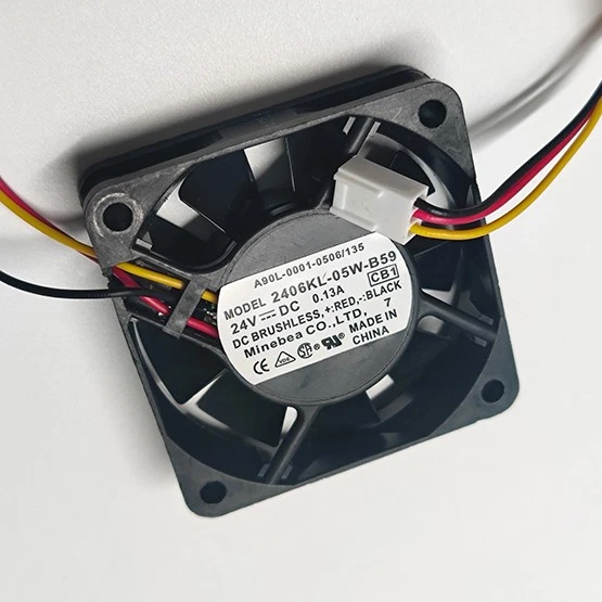 2410VL-S5W-B59 24V 0.11A 60mm Cooling Fan - 3-Wire, 4200 RPM, 22.8 CFM, 35 DB, Replacement For A90L-0001-0581