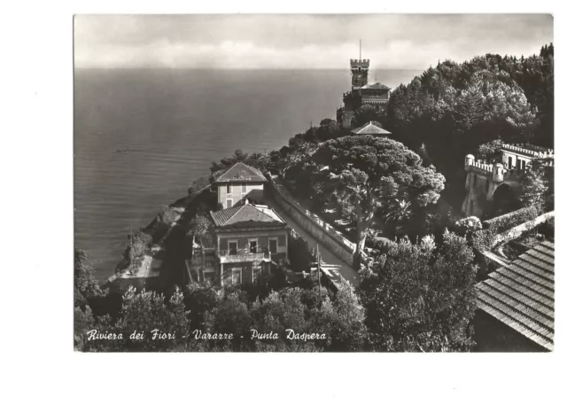 Postcard Riviera dei Fiori Flowers Coast Varazze Daspera point