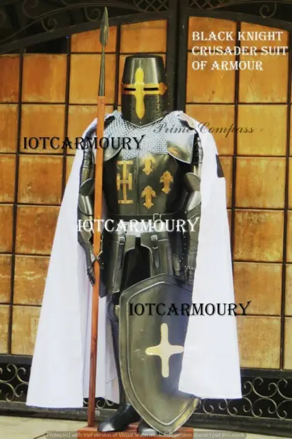 Mittelalterlicher Ritter Ganzkörper Tempelritter Rüstung Tragbares Kostüm