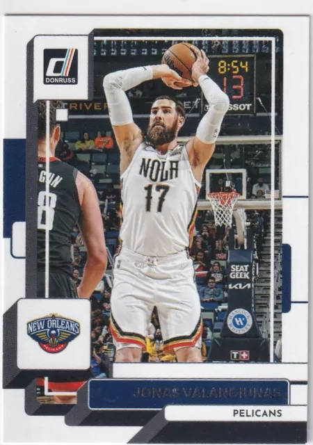 2022-23 Panini Donruss NBA Basketball No. 163 Jonas Valanciunas