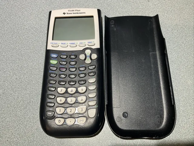 Texas Instruments TI-84 Plus Graphing Calculator W/Cover Tested  Works FREE SH
