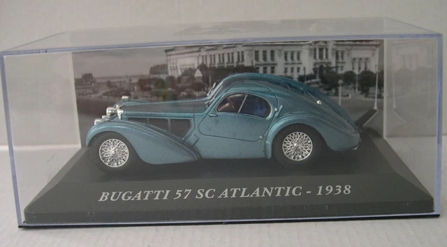 1/43 AutoArt Bugatti Type 57SC Atlantic Noir Avec Roues À Disque