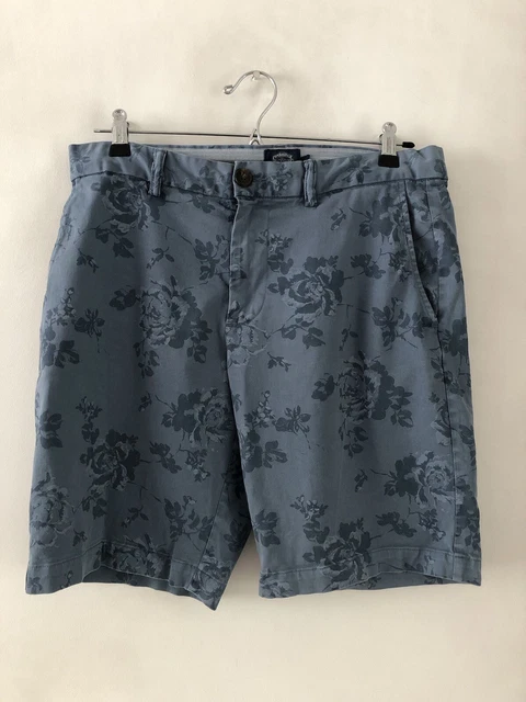 FLORAL MENS CAMBRIDGE Dry Goods Company Blue Shorts Size 34 12.00 PicClick UK