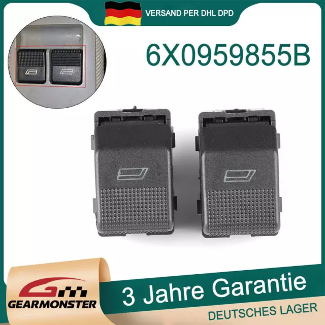 2x Fensterheberschalter Schalter Für Seat VW Polo 6N2 Seat Lupo 6X0959855B DE
