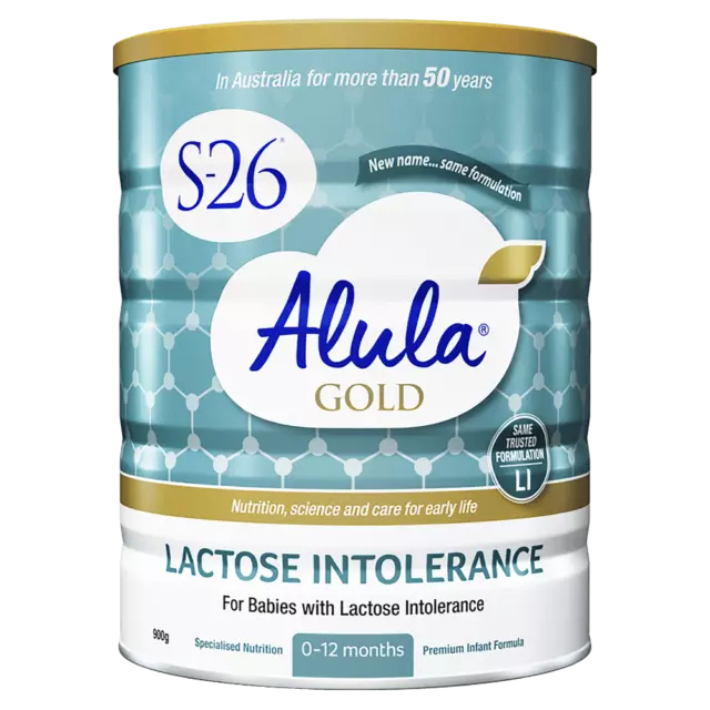 Alula S-26 Gold Lactose Intolerance Infant Formula 900g LI Galatose Free Diet