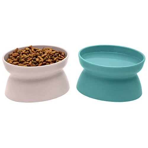 Raised Cat Food Bowl Collection_Stress Free Pet Feeder & Waterer
