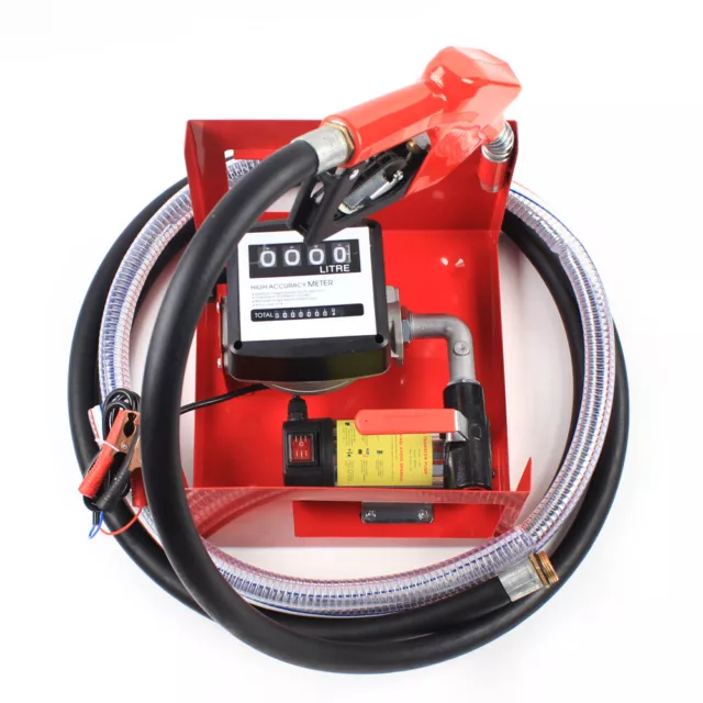 12V Pompe de Transfert de Carburant Diesel Auto-Amorçante Electrique 175W 45L /M 3