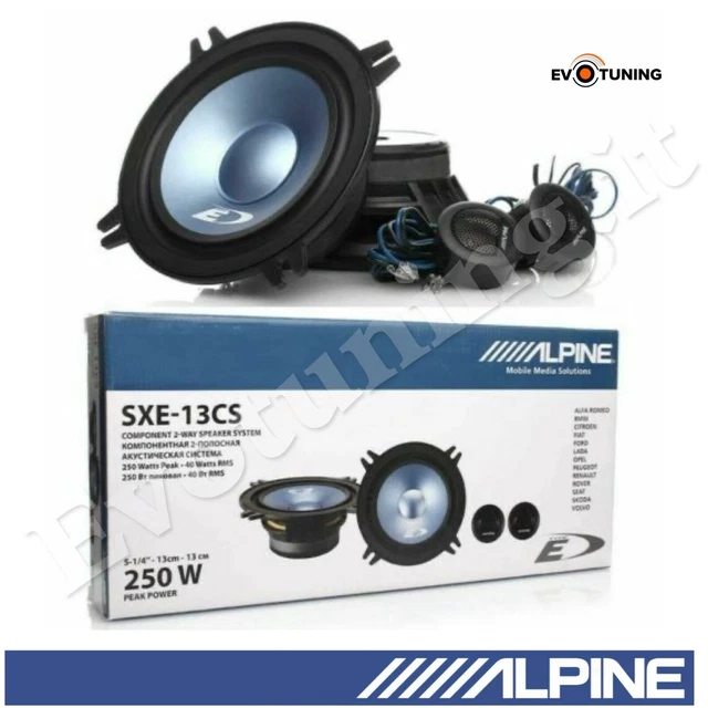 Kit 2 Haut-parleurs Alpine SXE-13C2 - 13 Cm Coaxial 2 Voies 70W RMS - Compatible Alfa Romeo Spider/GTV