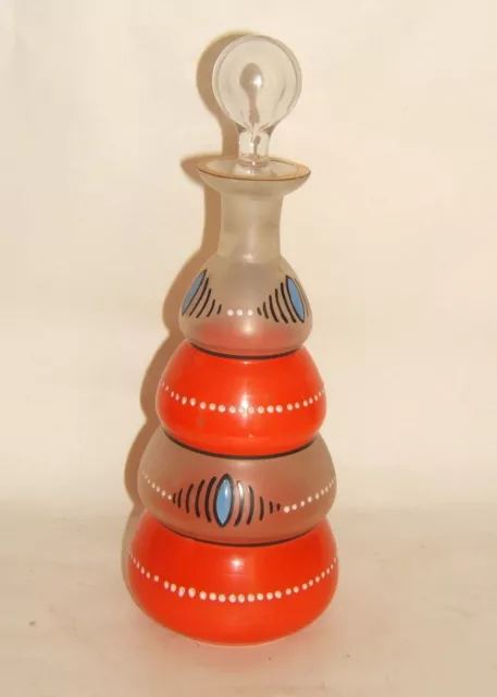 Carafe Emaillee Ancienne Epoque Art Nouveau