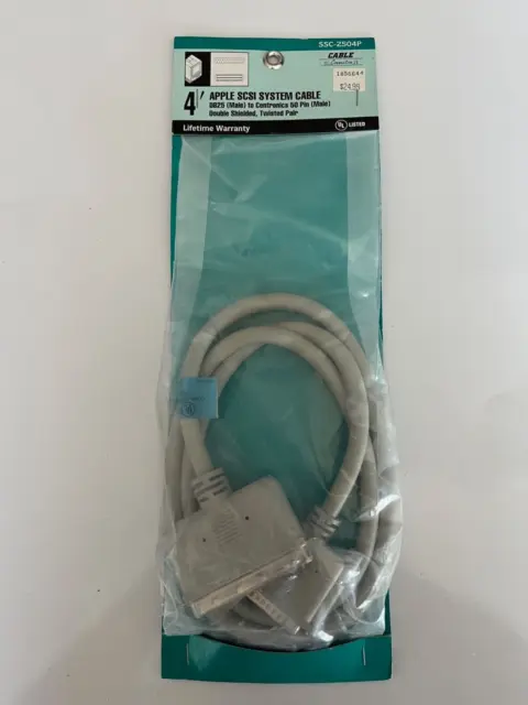 4" Apple Macintosh SCSI System Cable NOS SEALED NEW